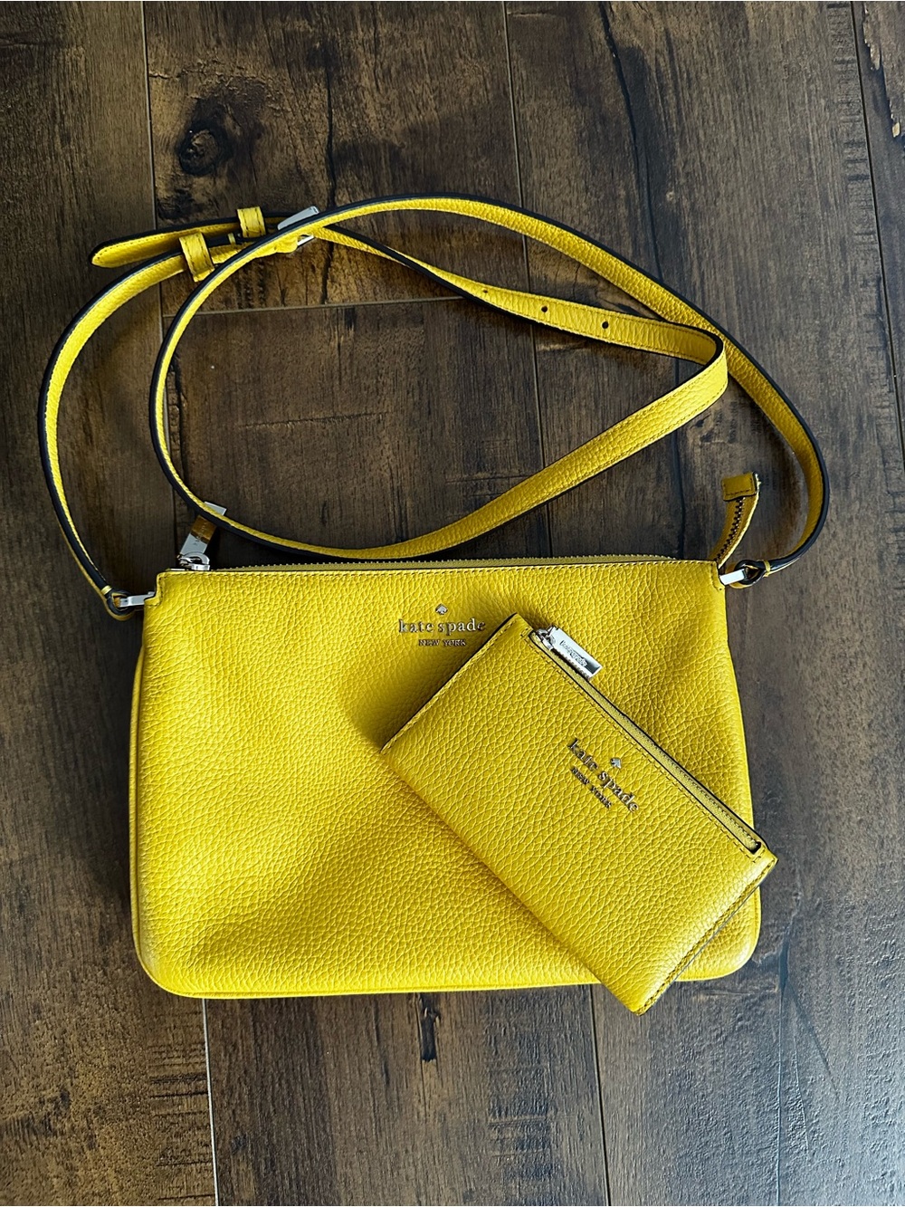 Kate Spade Leila Leather Crossbody with Matching Wallet Set